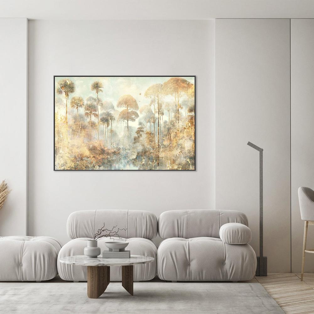 Misty Golden Forest-by-Rafal Kulik-wall-art-print-canvas-poster-framed-Gioia