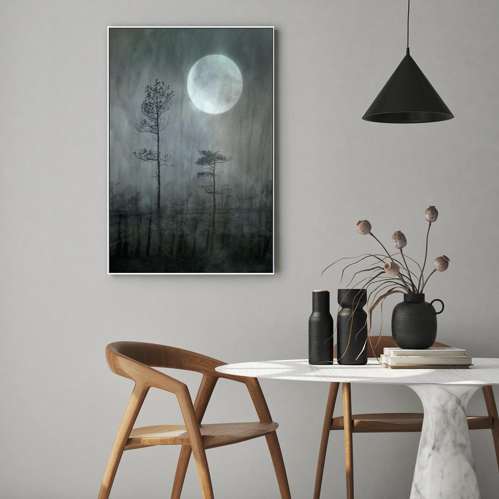 Misty Moon Forest-by-Christina Sillen-wall-art-print-canvas-poster-framed-Gioia