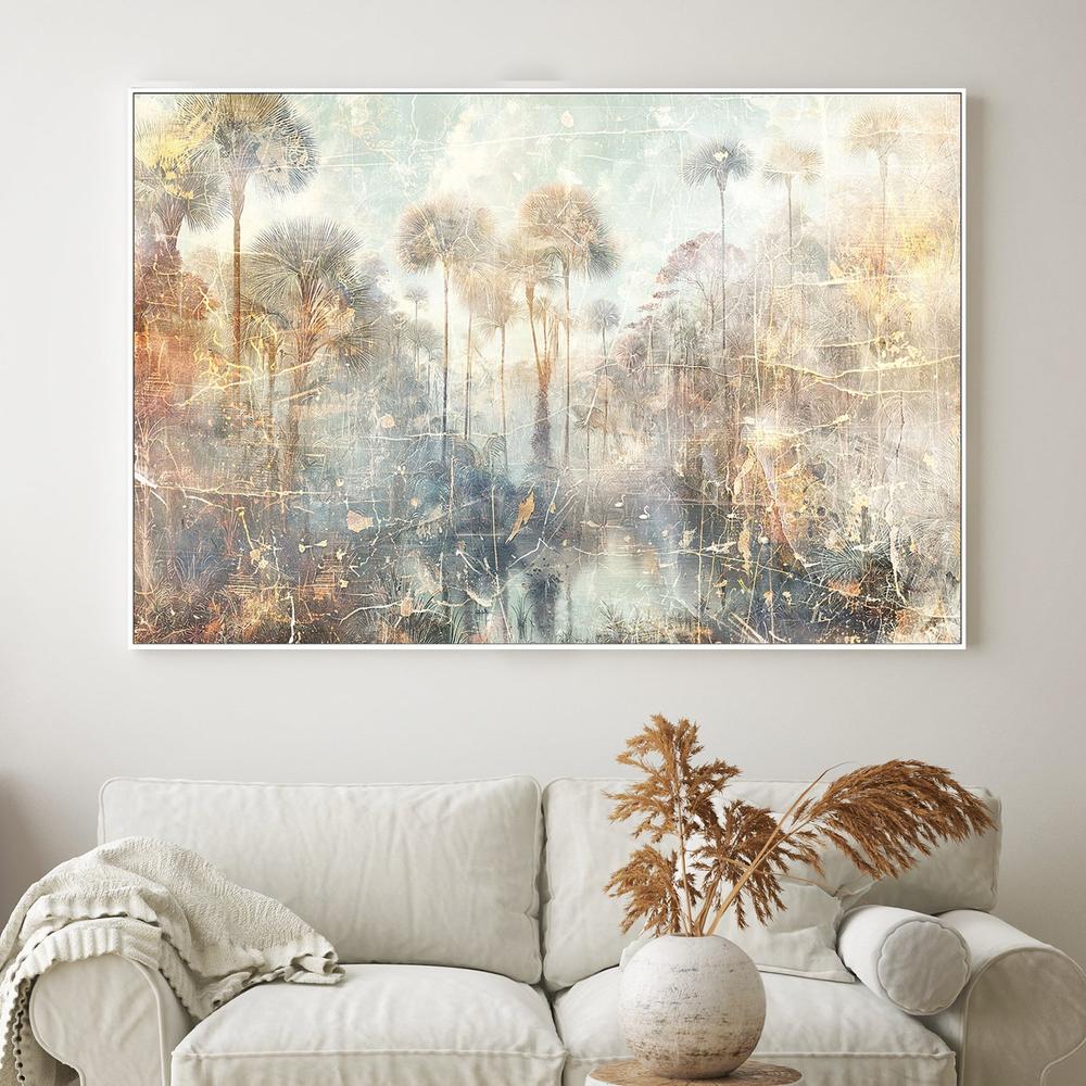Misty Palm Wetlands-by-Rafal Kulik-wall-art-print-canvas-poster-framed-Gioia