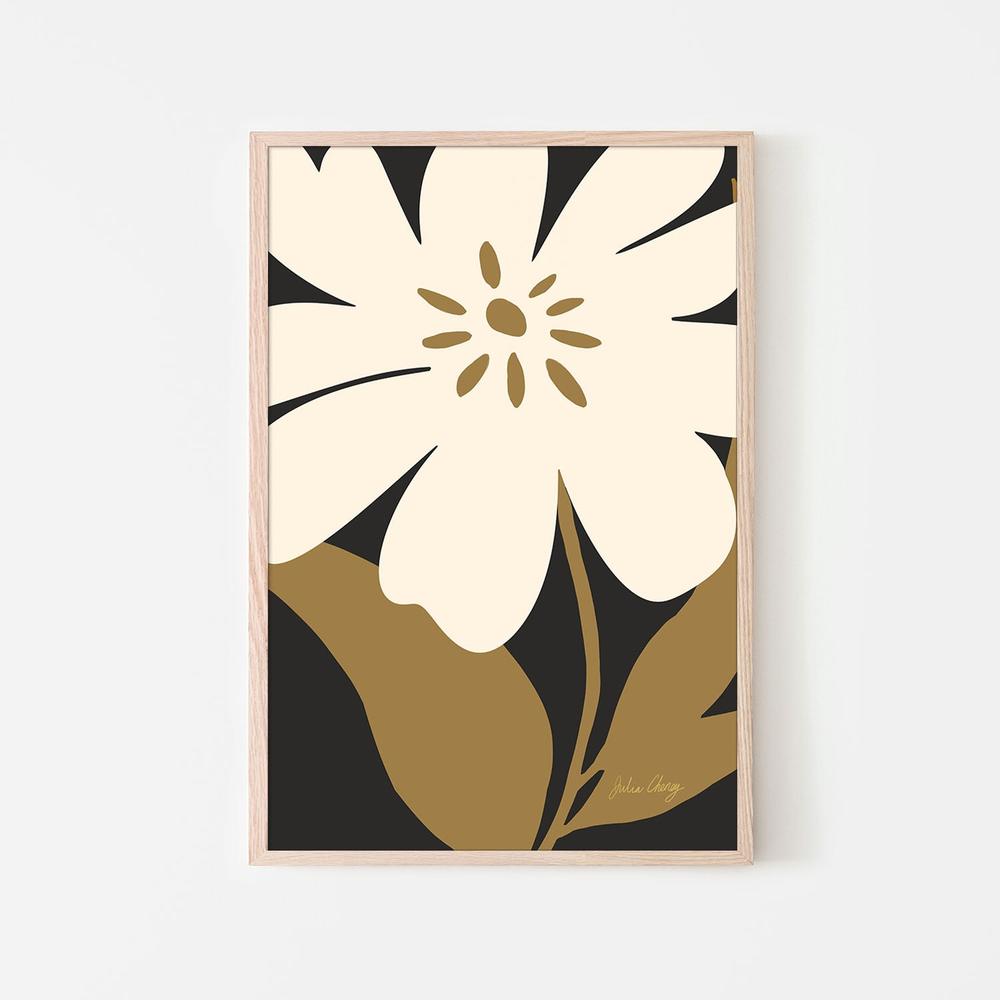 Modern Cream Bloom-by-Julia Cheney-wall-art-print-canvas-poster-framed-Gioia