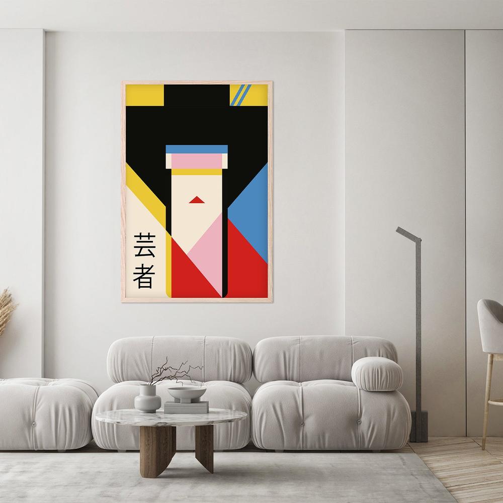 Modern Japanese Geisha-by-Retrodrome-wall-art-print-canvas-poster-framed-Gioia