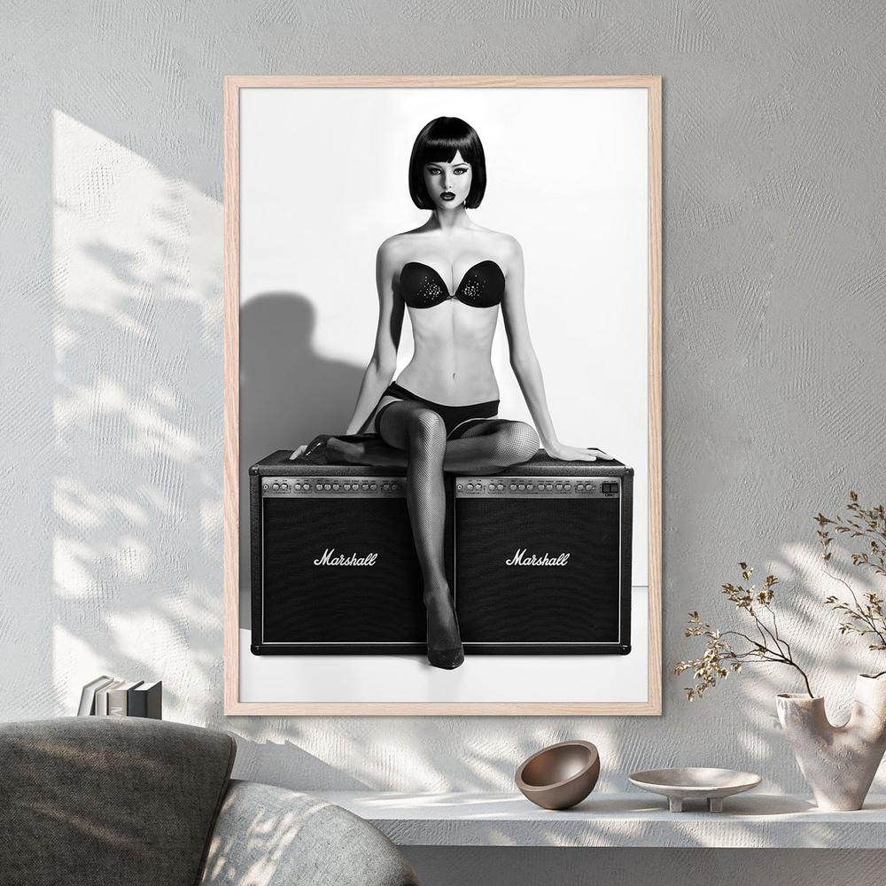 Monochrome Studio Glamour-by-David Drake-wall-art-print-canvas-poster-framed-Gioia