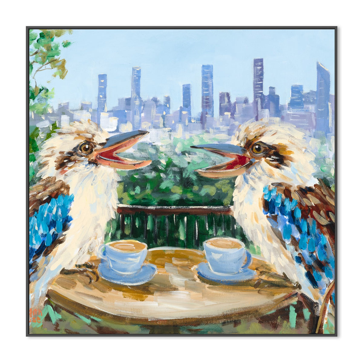 Mount Cootha Coffee-by-Meredith Howse-wall-art-print-canvas-poster-framed-Gioia