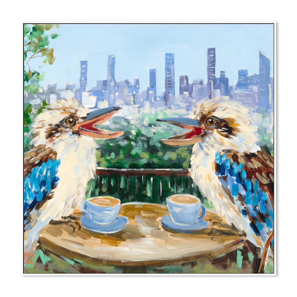 Mount Cootha Coffee-by-Meredith Howse-wall-art-print-canvas-poster-framed-Gioia