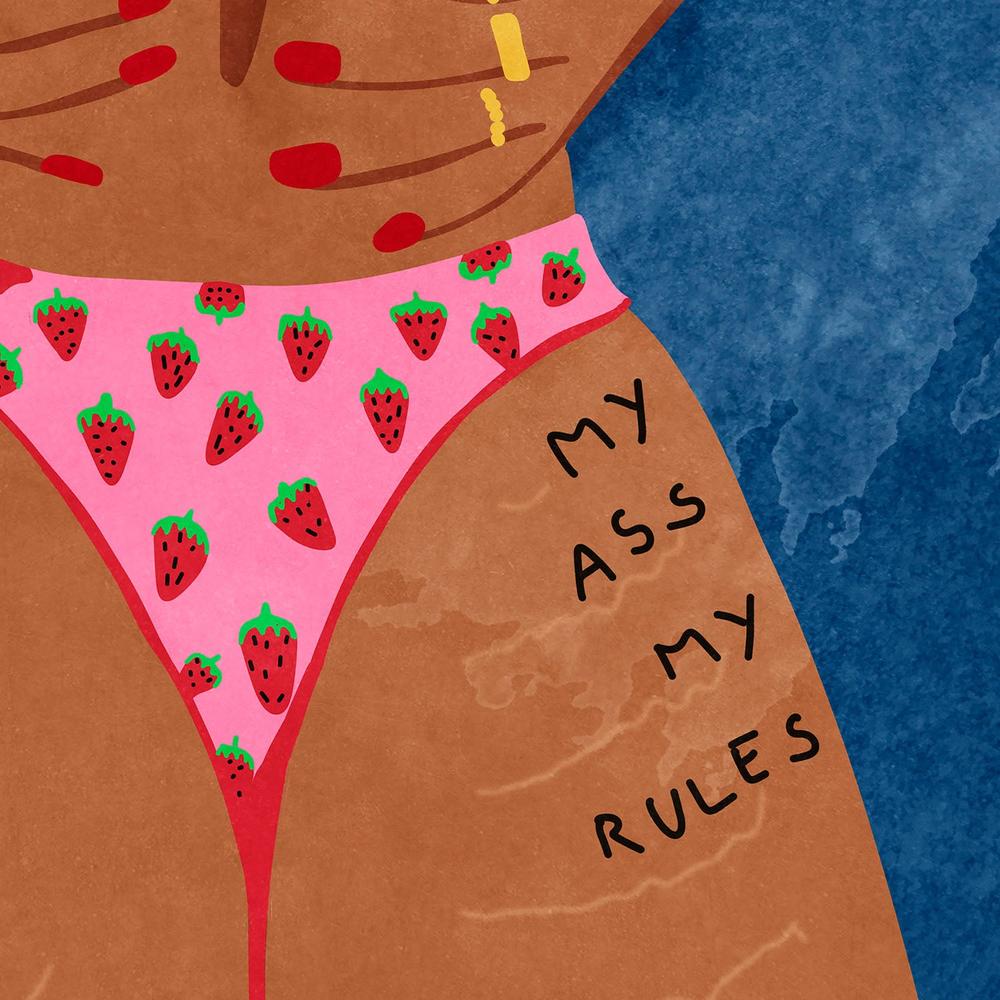 My ass my rules-by-Raissa Oltmanns-wall-art-print-canvas-poster-framed-Gioia