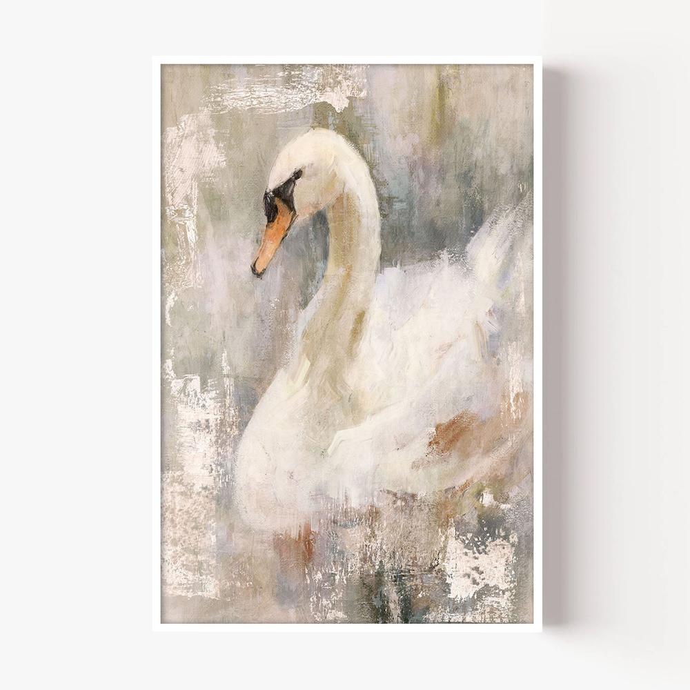 Mystical Swan, Style B-by-Nina Blue-wall-art-print-canvas-poster-framed-Gioia