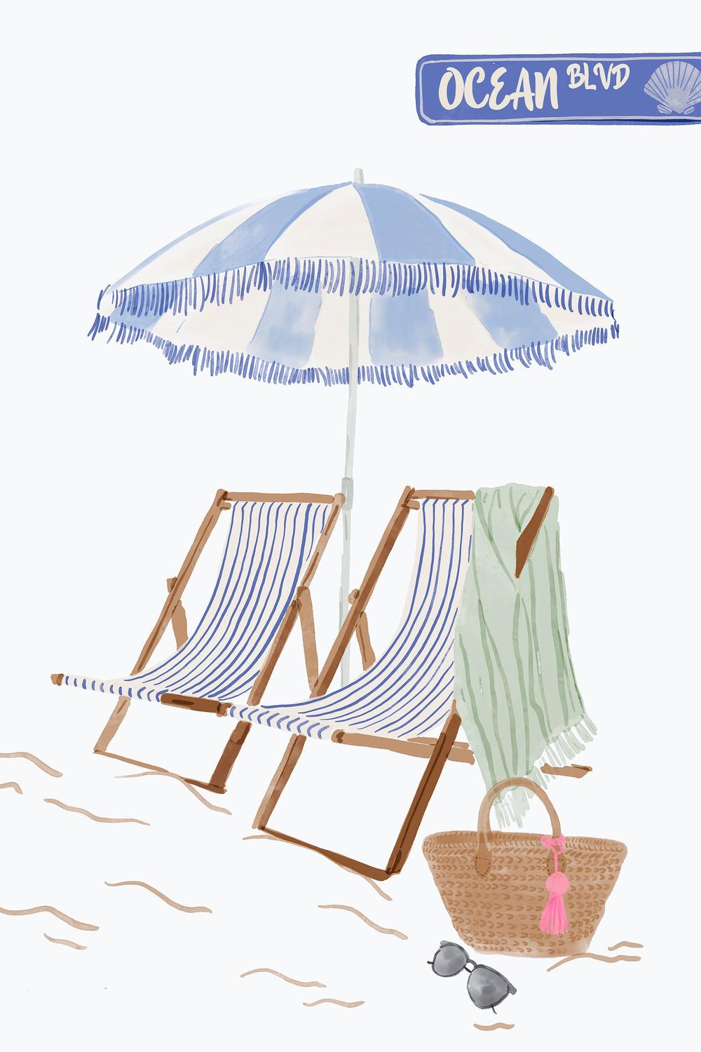 Ocean Boulevard Beach-by-Radhika Modi-wall-art-print-canvas-poster-framed-Gioia