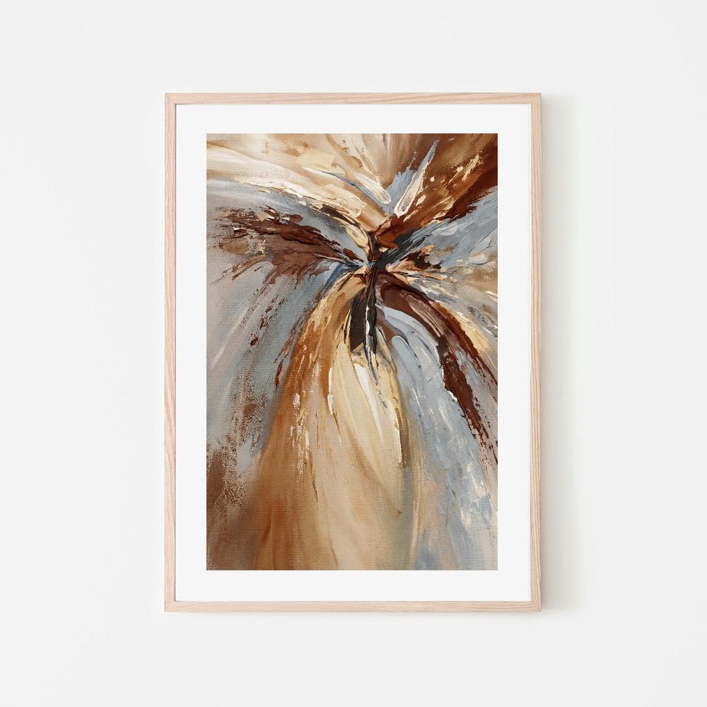 Ochre and Blue Radiance-by-Gioia Wall Art-wall-art-print-canvas-poster-framed-Gioia