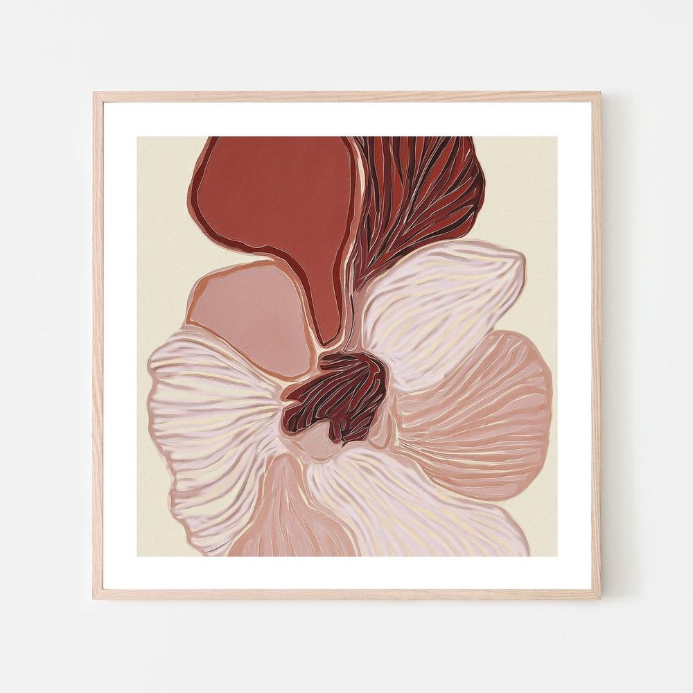 Organic Red Petals-by-Alma-wall-art-print-canvas-poster-framed-Gioia