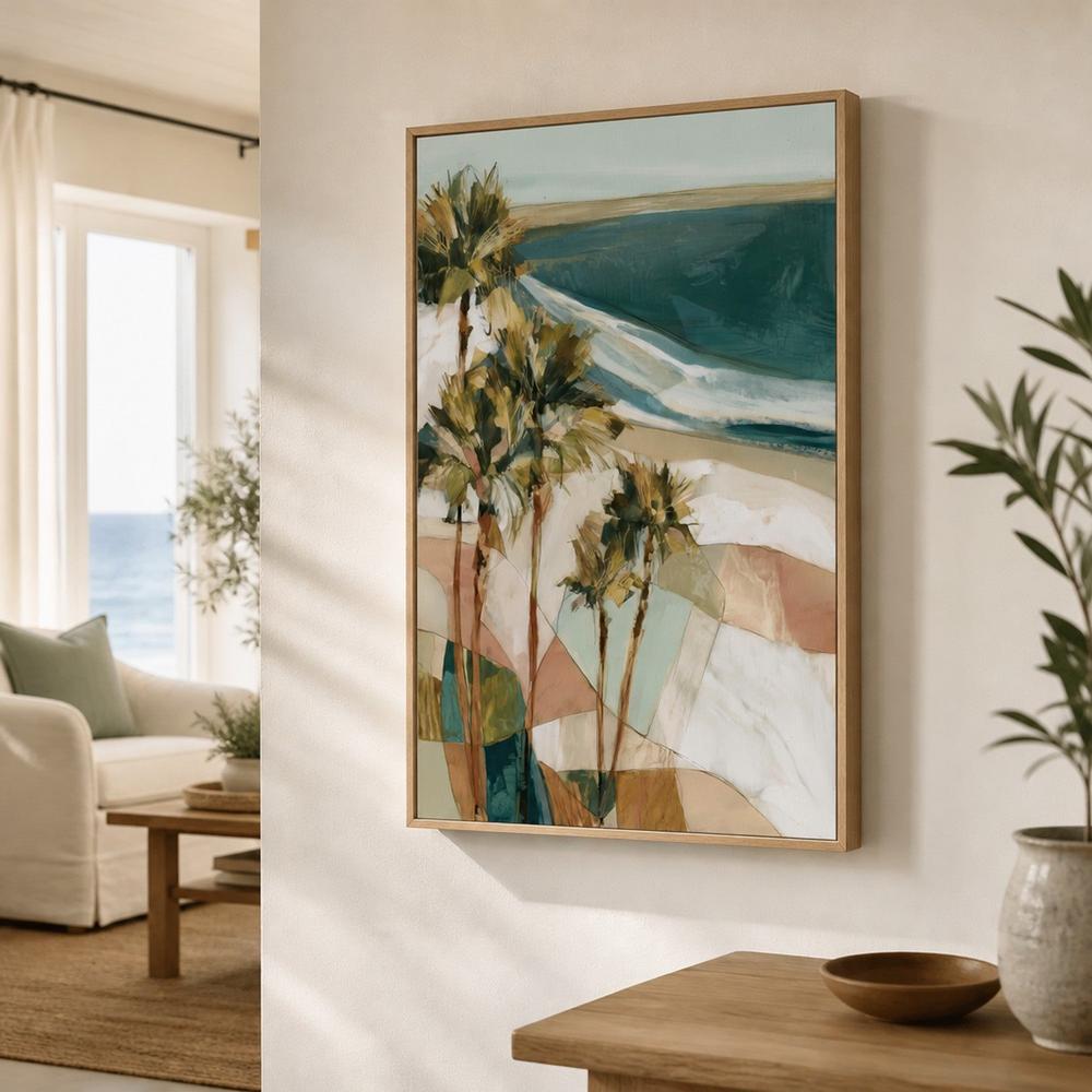 Palm Dunes Beach Vista-by-Chromatic Storm Studio-wall-art-print-canvas-poster-framed-Gioia