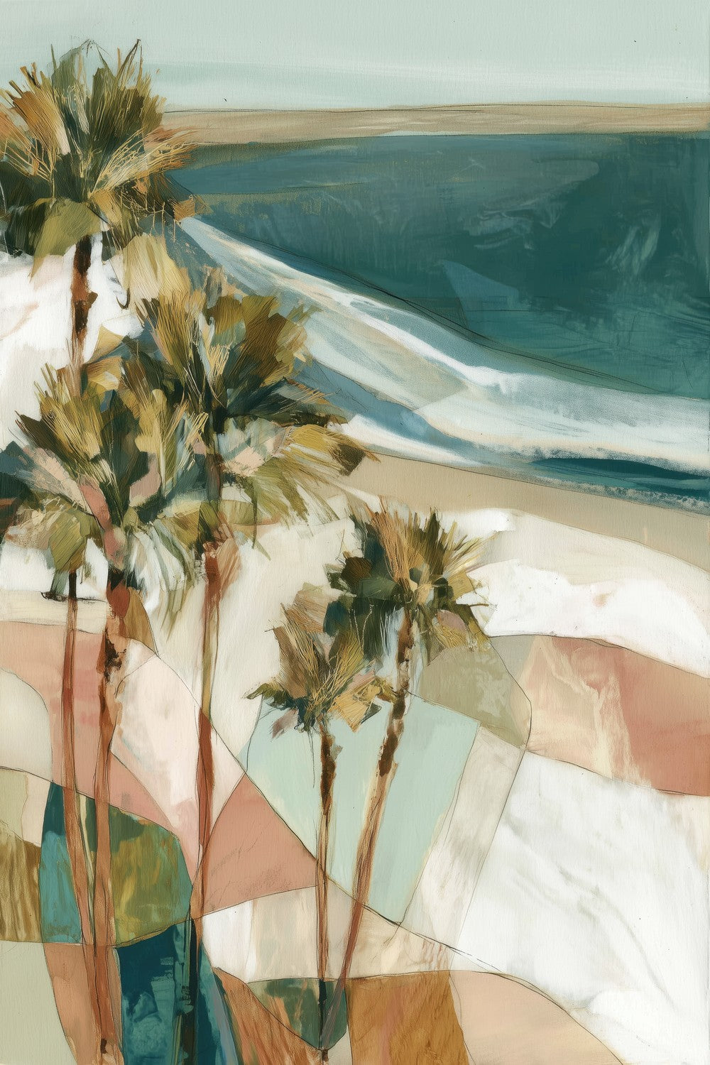 Palm Dunes Beach Vista-by-Chromatic Storm Studio-wall-art-print-canvas-poster-framed-Gioia