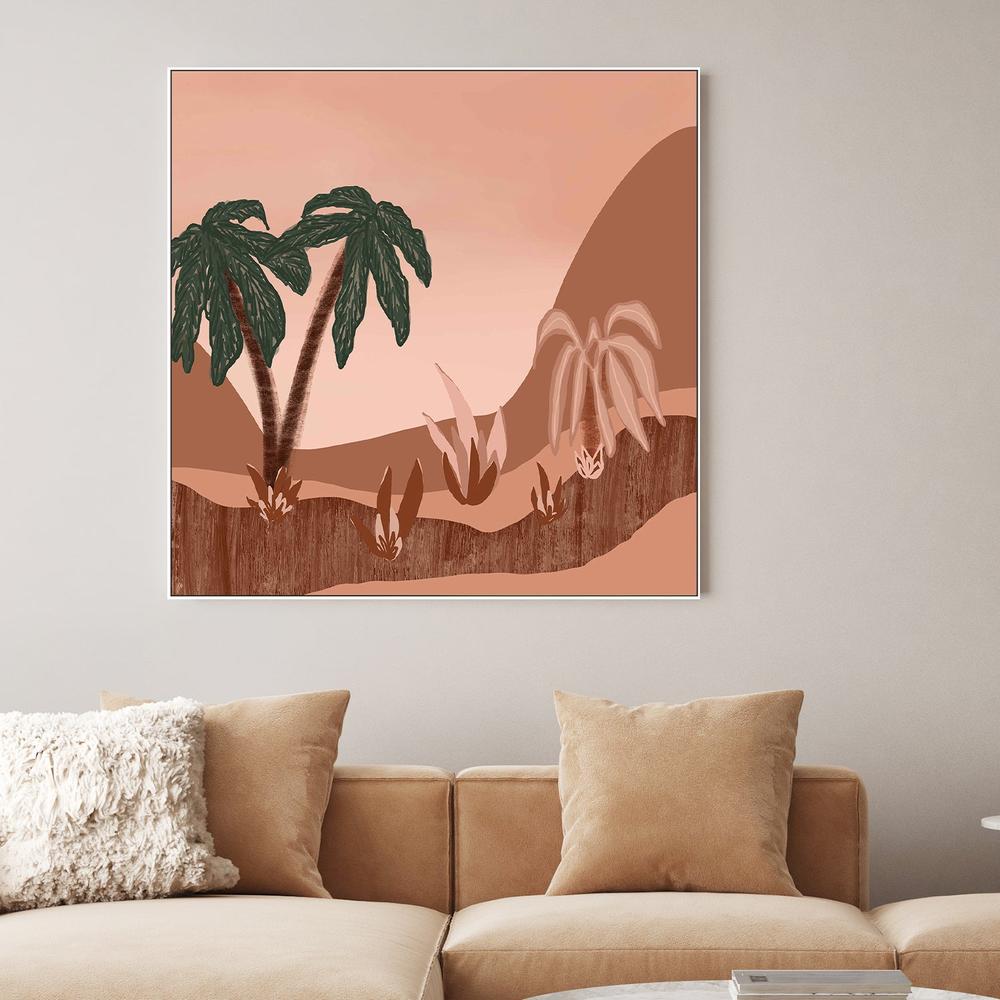 Palm haven-by-Carrie Welsh-wall-art-print-canvas-poster-framed-Gioia
