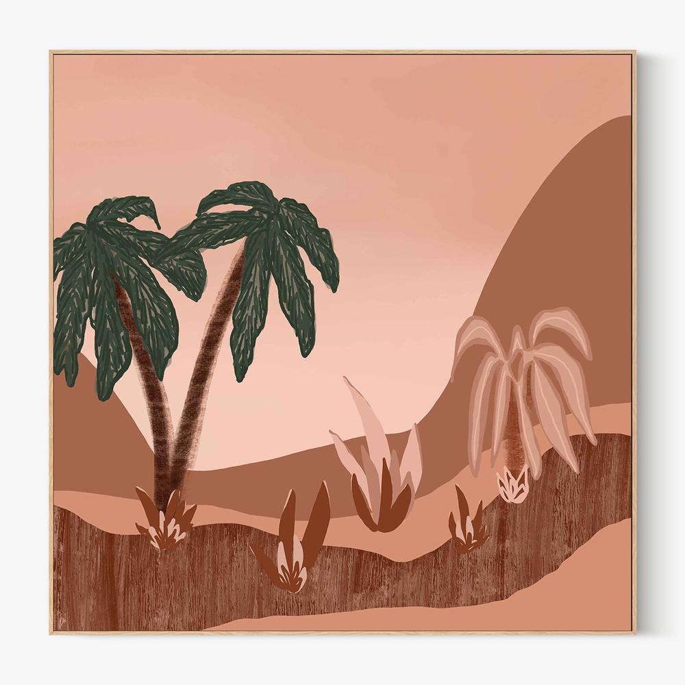 Palm haven-by-Carrie Welsh-wall-art-print-canvas-poster-framed-Gioia