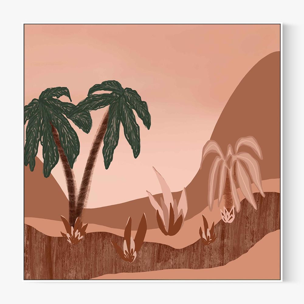 Palm haven-by-Carrie Welsh-wall-art-print-canvas-poster-framed-Gioia