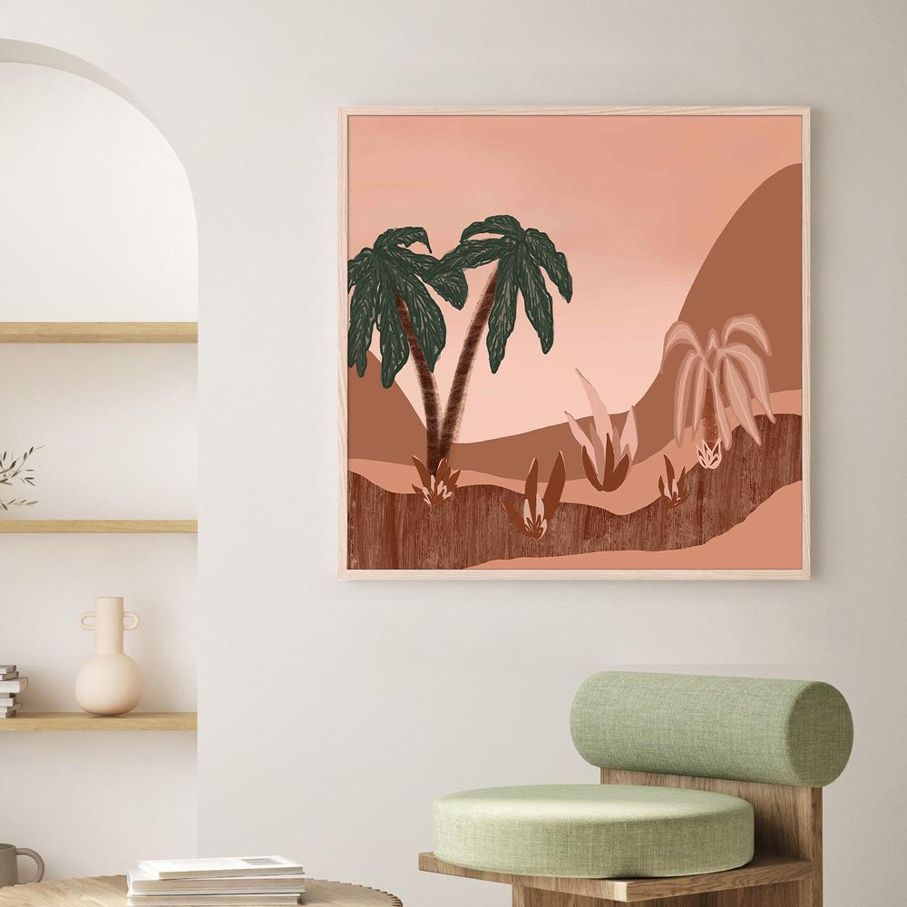Palm haven-by-Carrie Welsh-wall-art-print-canvas-poster-framed-Gioia