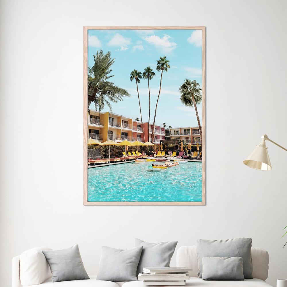 Palm Springs Hotel-by-Gal Pittel-wall-art-print-canvas-poster-framed-Gioia