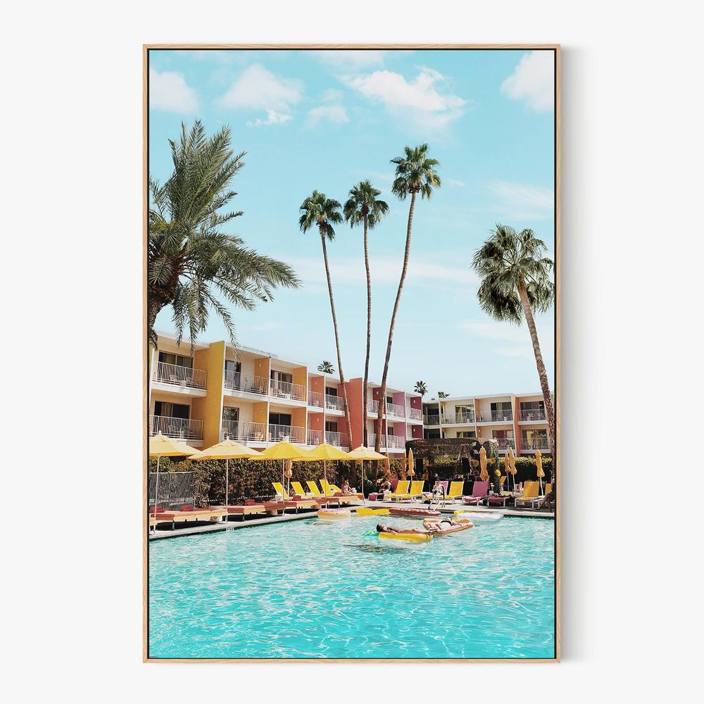 Palm Springs Hotel-by-Gal Pittel-wall-art-print-canvas-poster-framed-Gioia