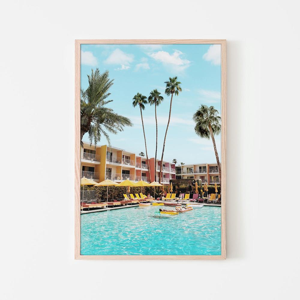 Palm Springs Hotel-by-Gal Pittel-wall-art-print-canvas-poster-framed-Gioia