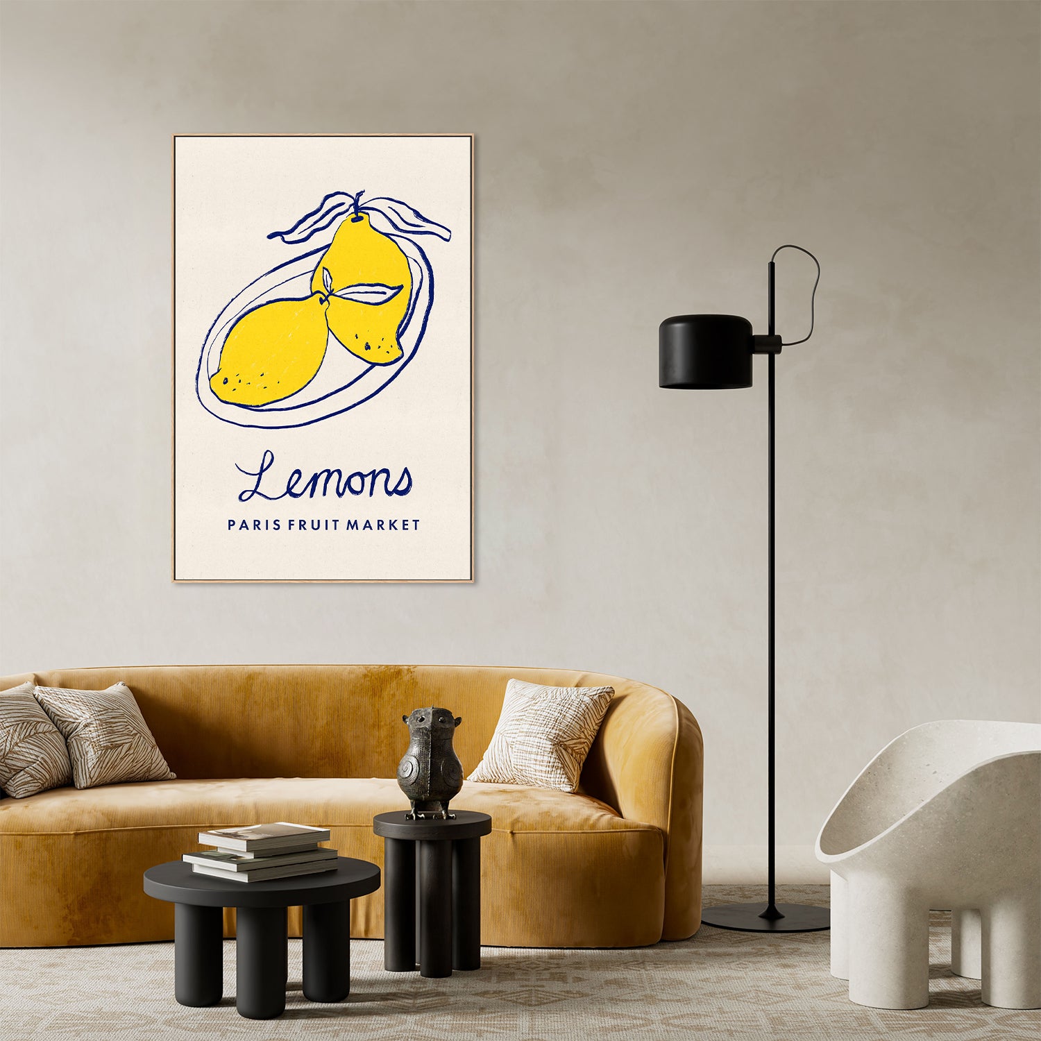 Paris Fruit Market Lemons-by-Dirkie Nell-wall-art-print-canvas-poster-framed-Gioia