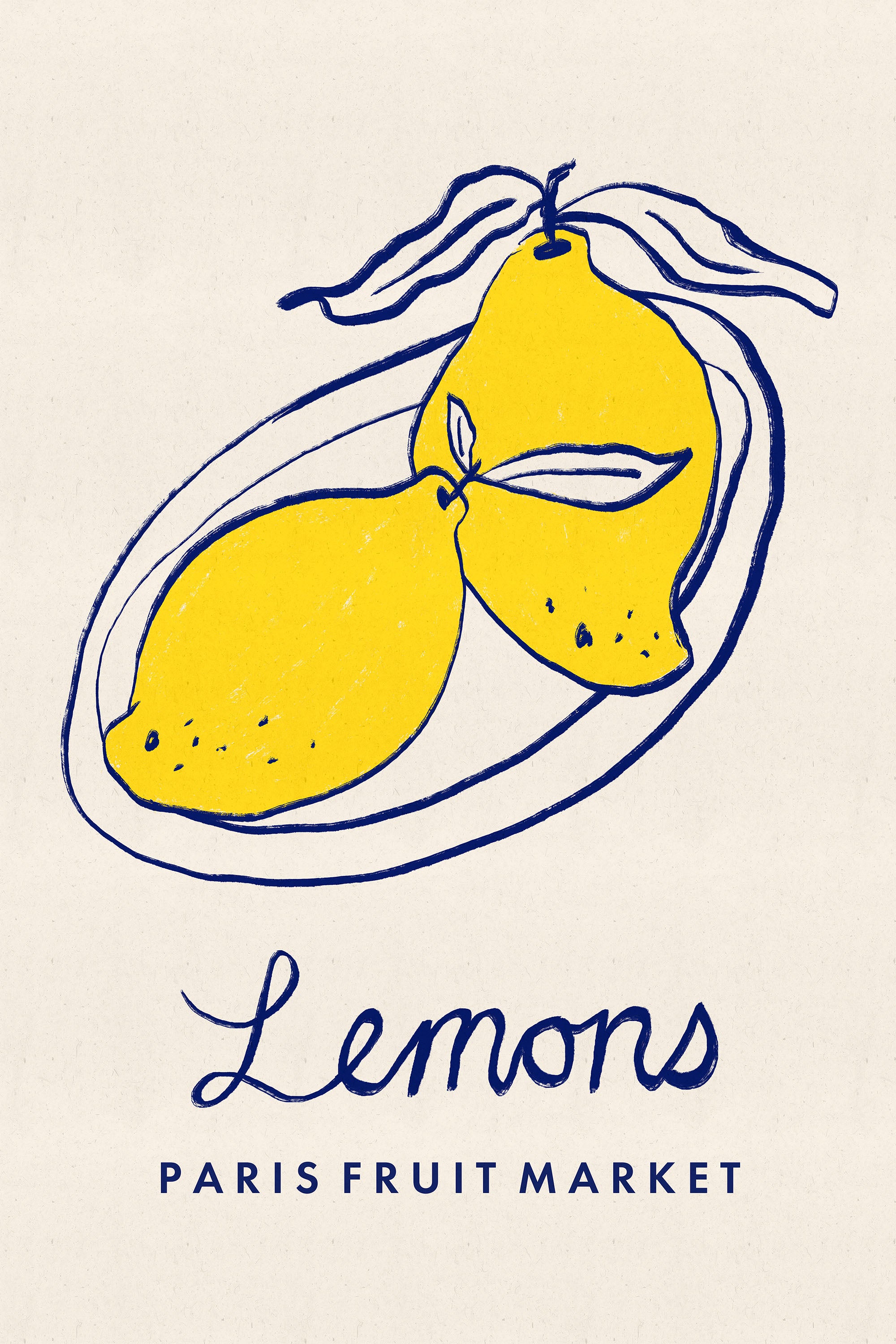 Paris Fruit Market Lemons-by-Dirkie Nell-wall-art-print-canvas-poster-framed-Gioia