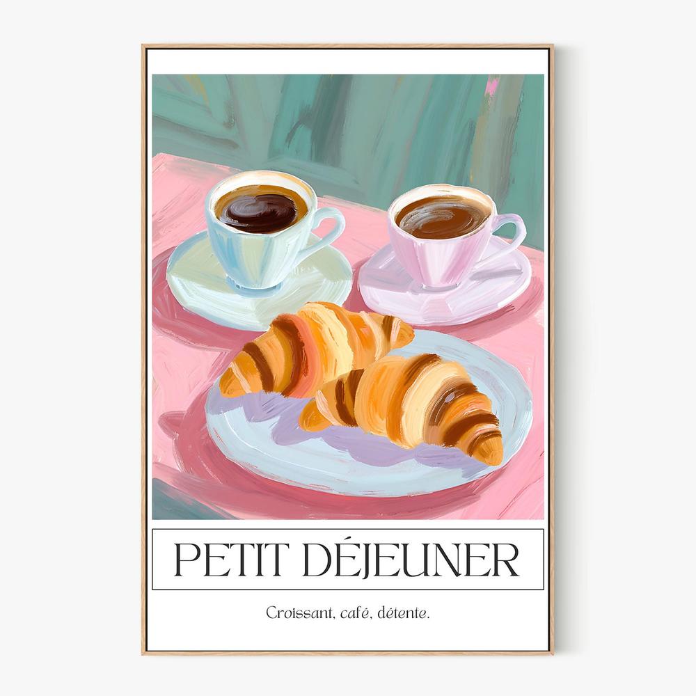 Pastel French Breakfast-by-Ohkimiko-wall-art-print-canvas-poster-framed-Gioia
