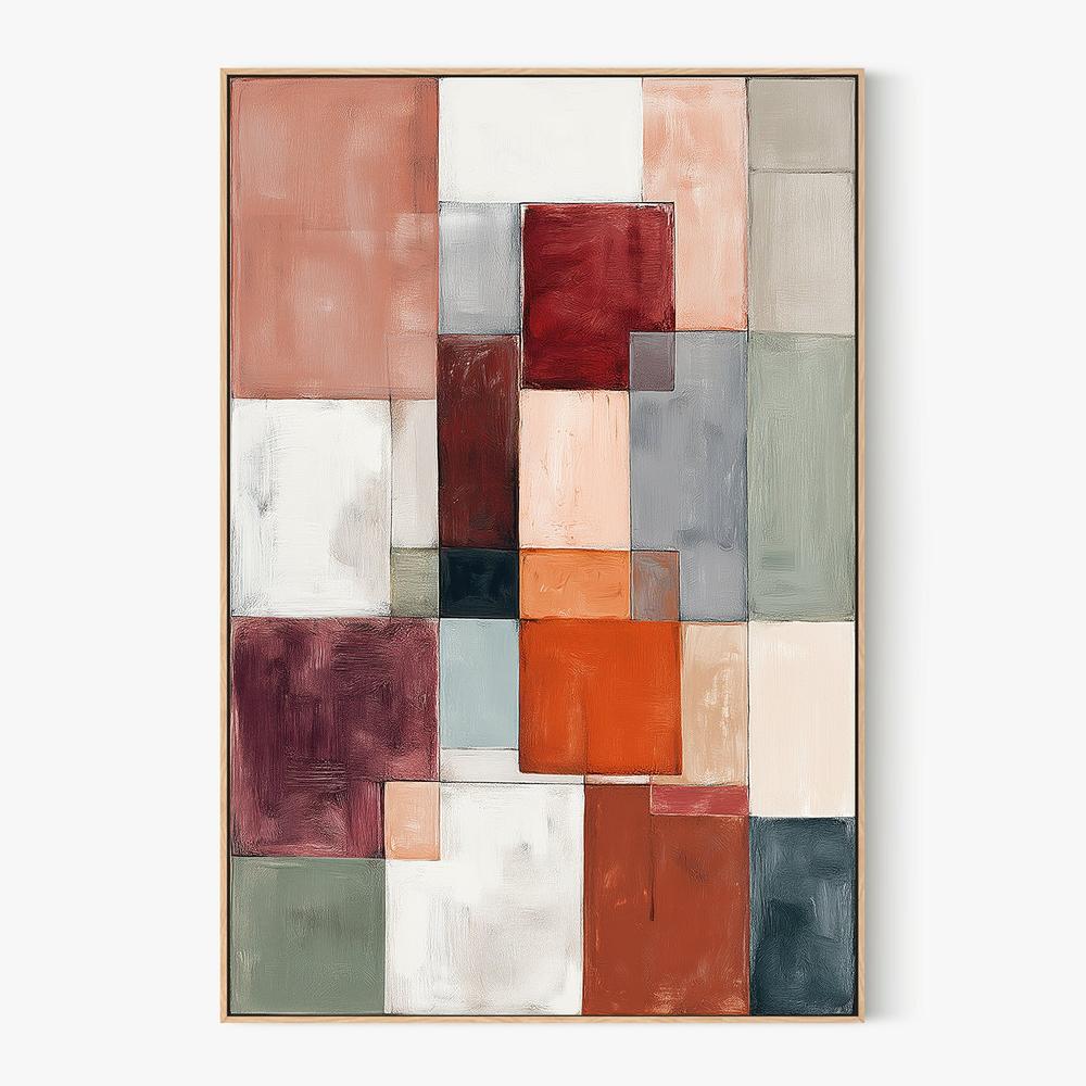 Patchwork Grid, Style A-by-Jordão de Abreu-wall-art-print-canvas-poster-framed-Gioia