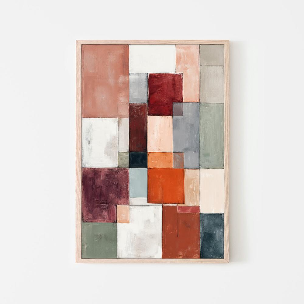 Patchwork Grid, Style A-by-Jordão de Abreu-wall-art-print-canvas-poster-framed-Gioia