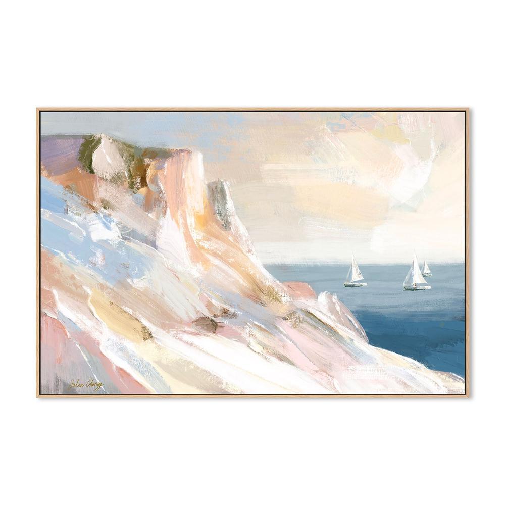 wall-art-print-canvas-poster-framed-Peaceful Coastal Sailboats-4