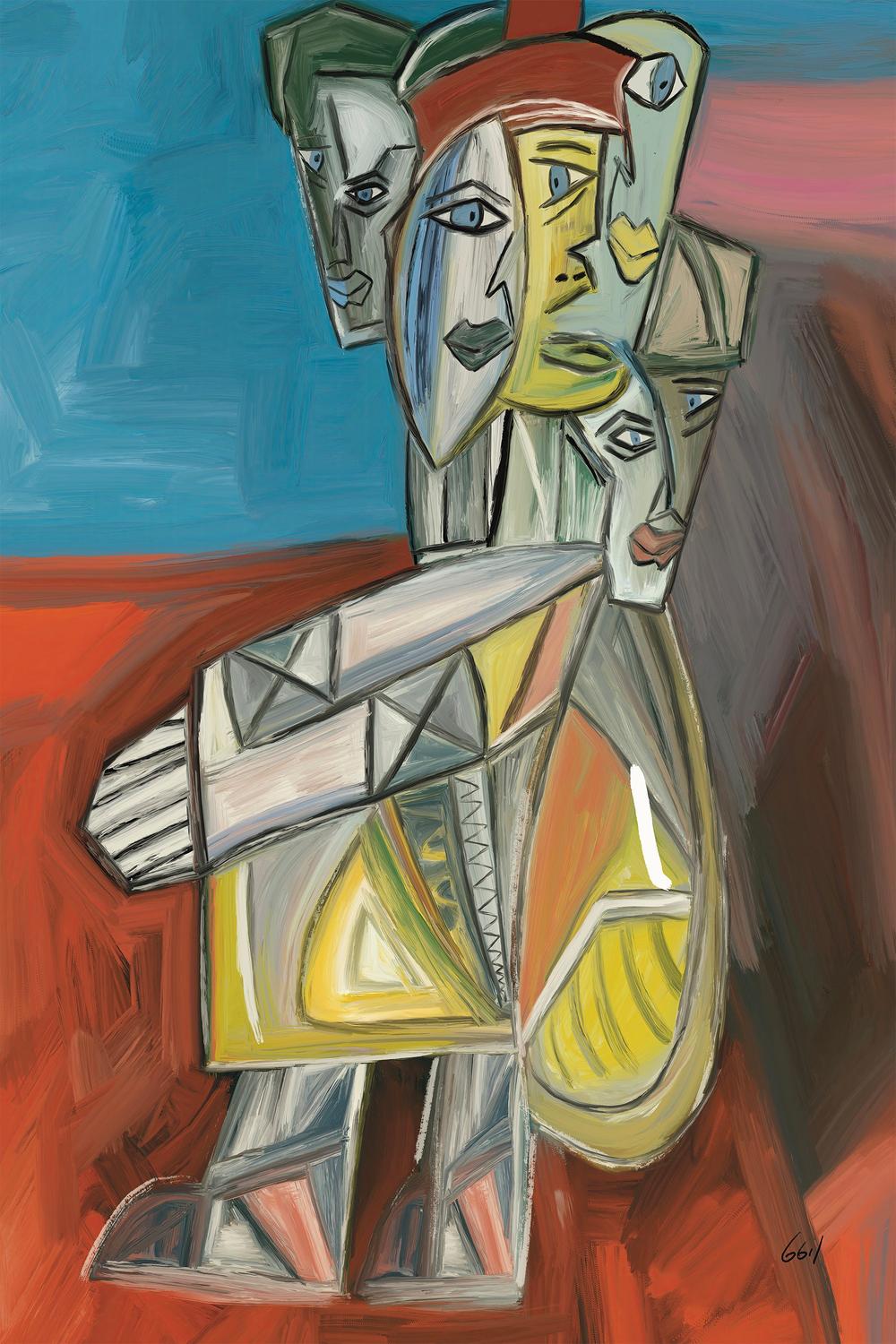 PICASSO-by-Giovanna Gil Alves-wall-art-print-canvas-poster-framed-Gioia