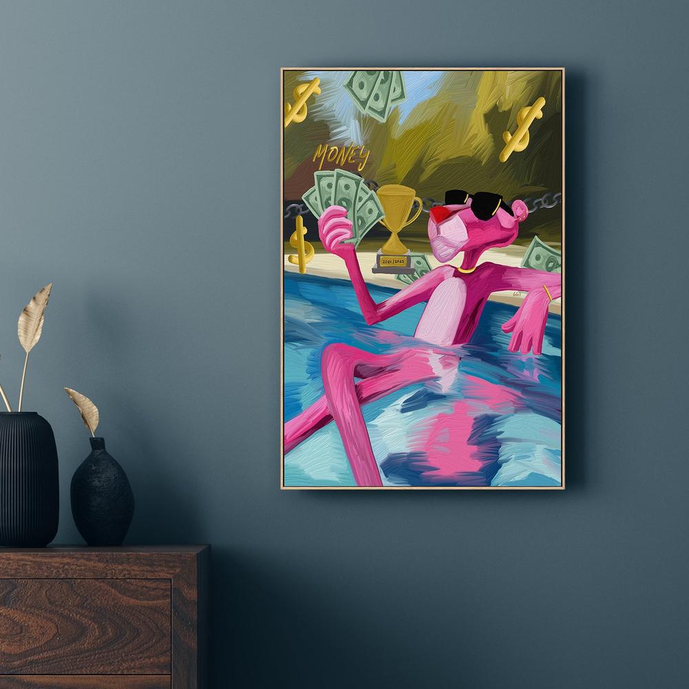 PILETA Y PANTERA-by-Giovanna Gil Alves-wall-art-print-canvas-poster-framed-Gioia