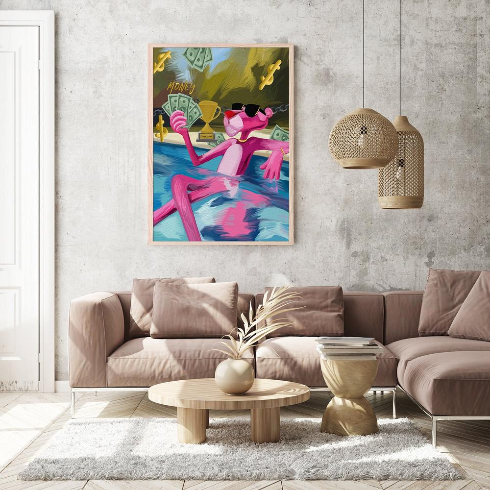 PILETA Y PANTERA-by-Giovanna Gil Alves-wall-art-print-canvas-poster-framed-Gioia