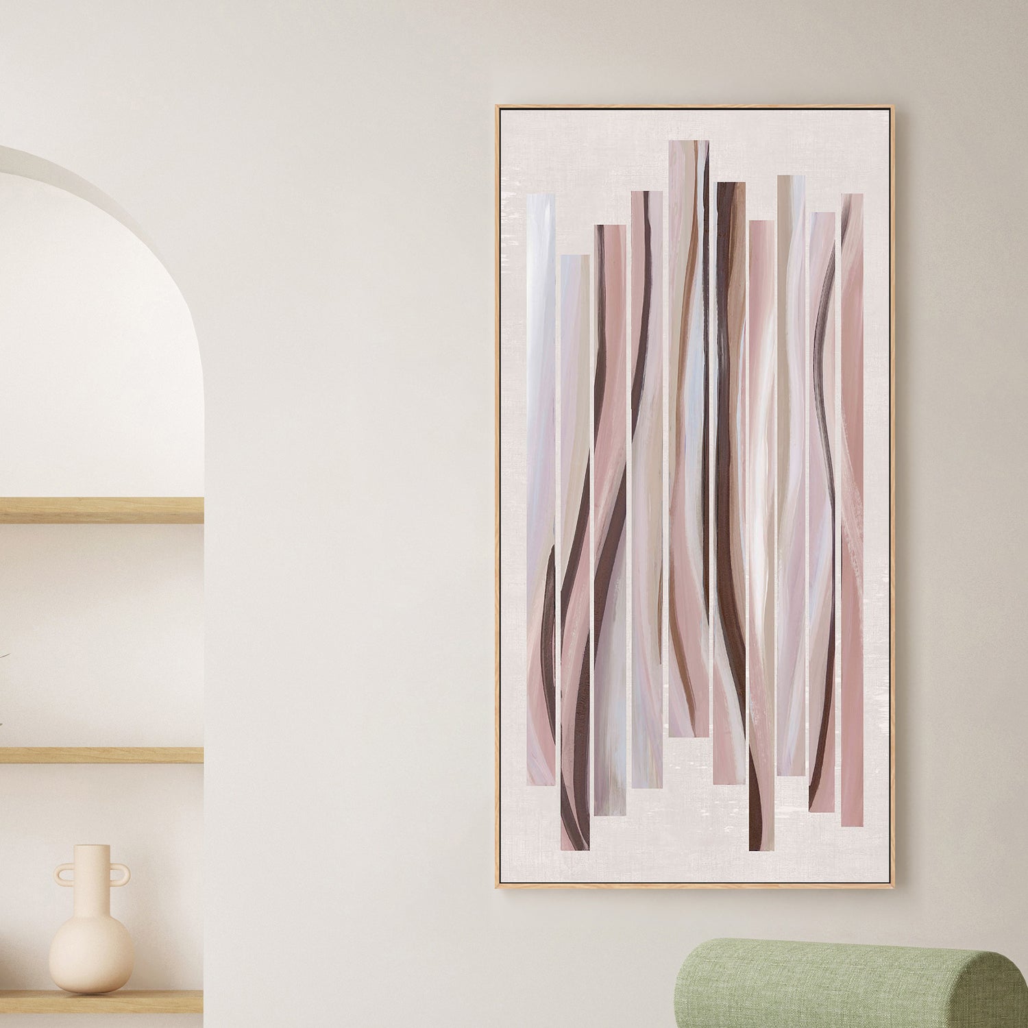 Pink Tidal Embrace-by-Jacob Q-wall-art-print-canvas-poster-framed-Gioia