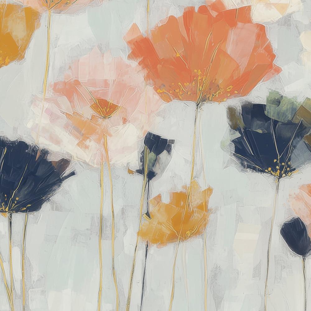 Poppies and Bees in Meadow-by-Jordão de Abreu-wall-art-print-canvas-poster-framed-Gioia