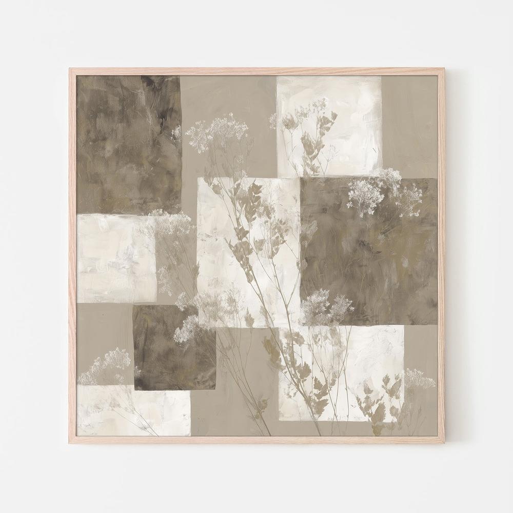Pressed Wildflower Grid-by-Jordão de Abreu-wall-art-print-canvas-poster-framed-Gioia