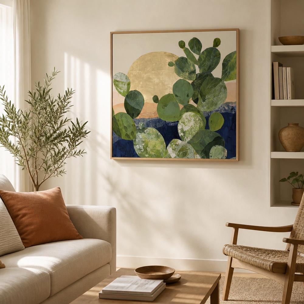 Prickly Pear at Golden Hour-by-Chromatic Storm Studio-wall-art-print-canvas-poster-framed-Gioia