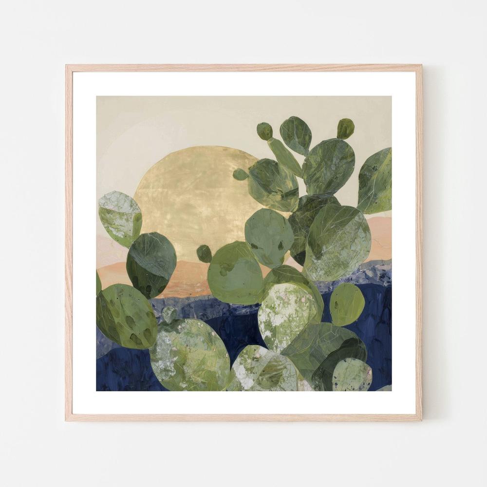 Prickly Pear at Golden Hour-by-Chromatic Storm Studio-wall-art-print-canvas-poster-framed-Gioia