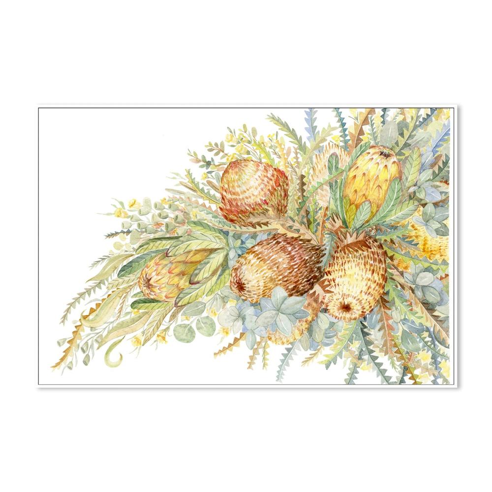 Protea & Banksia - Neutral Tones-by-Jessie Mitchelson-wall-art-print-canvas-poster-framed-Gioia