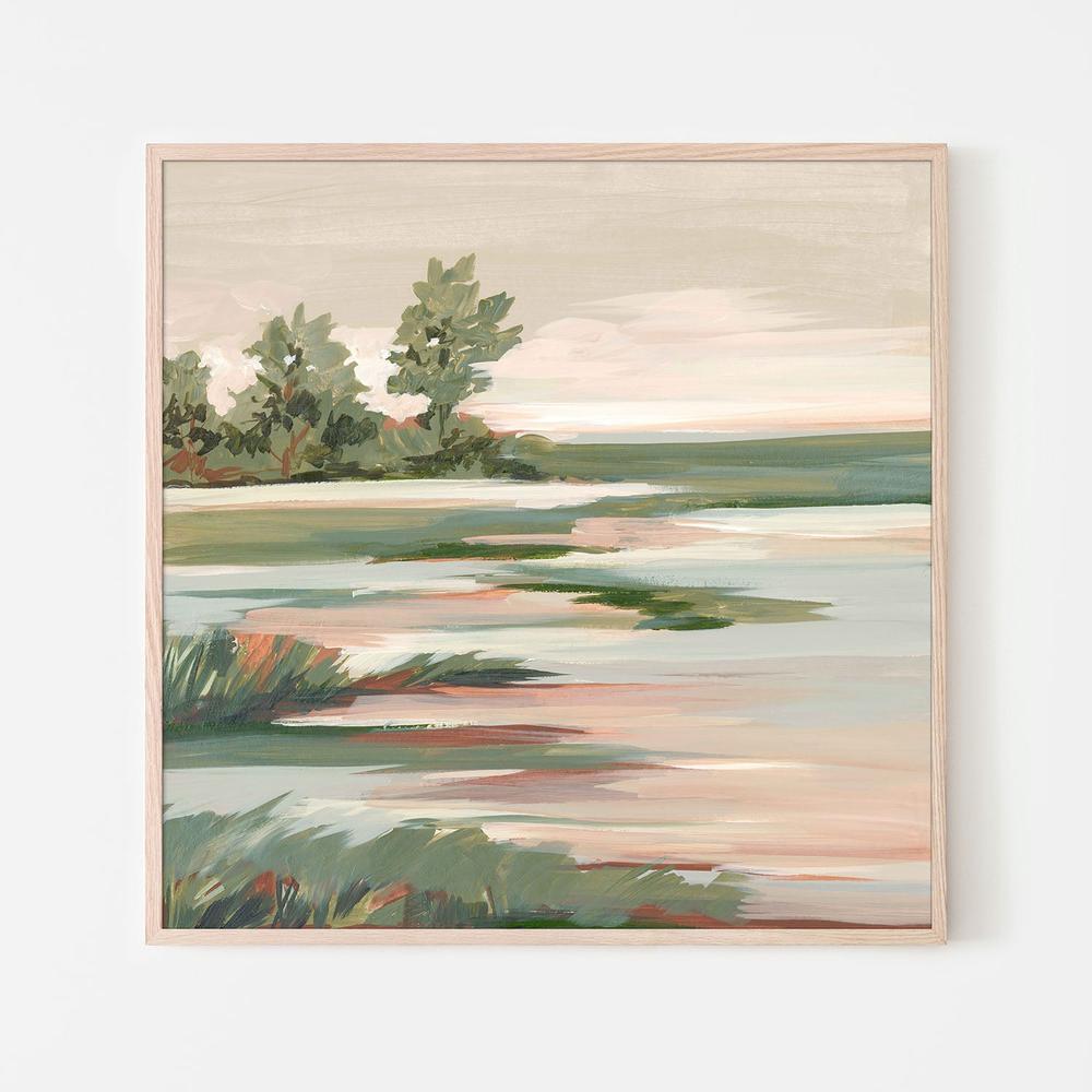 Quiet Marsh Under Soft Skies, Style B-by-Lera-wall-art-print-canvas-poster-framed-Gioia