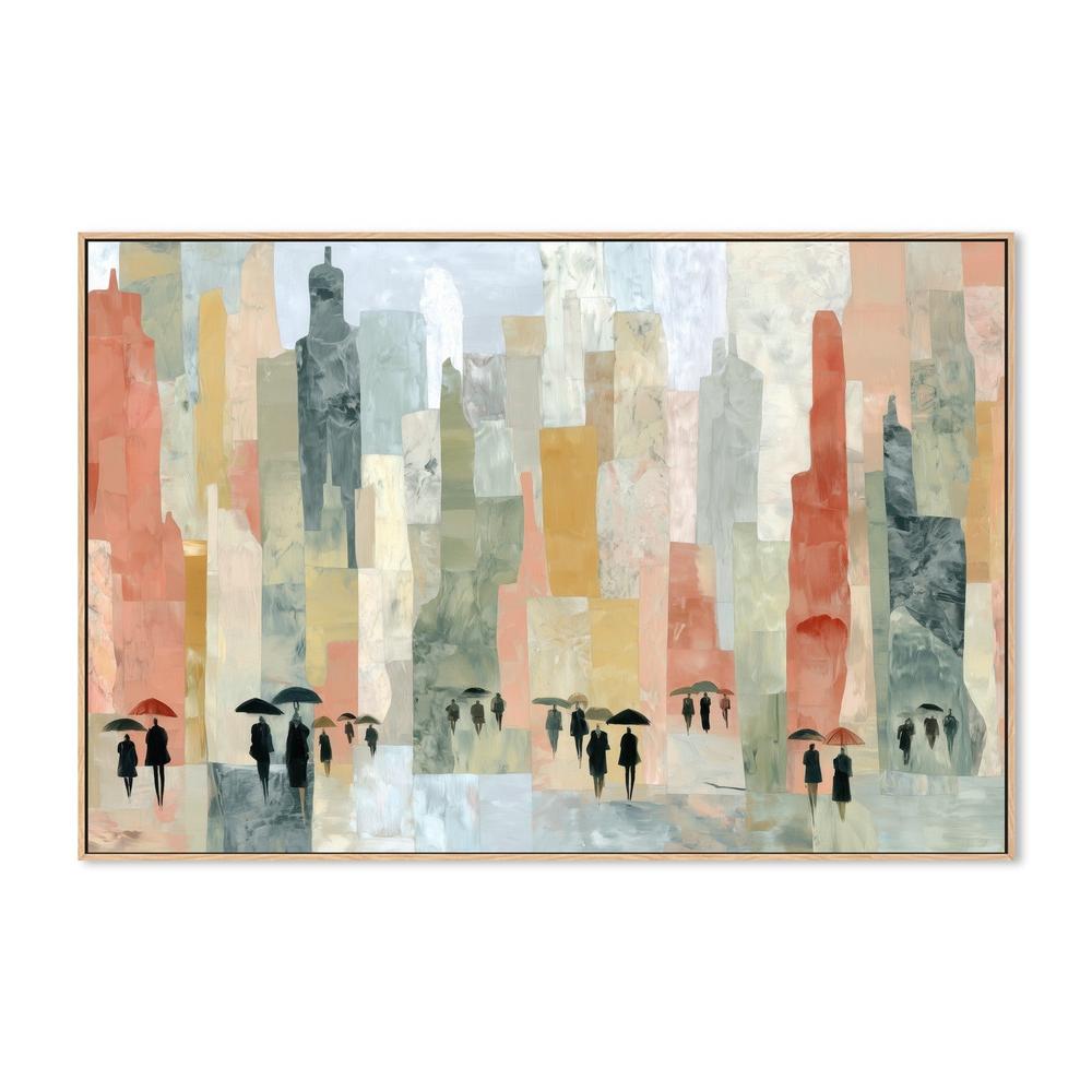 Rainy City Streets-by-Chromatic Storm Studio-wall-art-print-canvas-poster-framed-Gioia