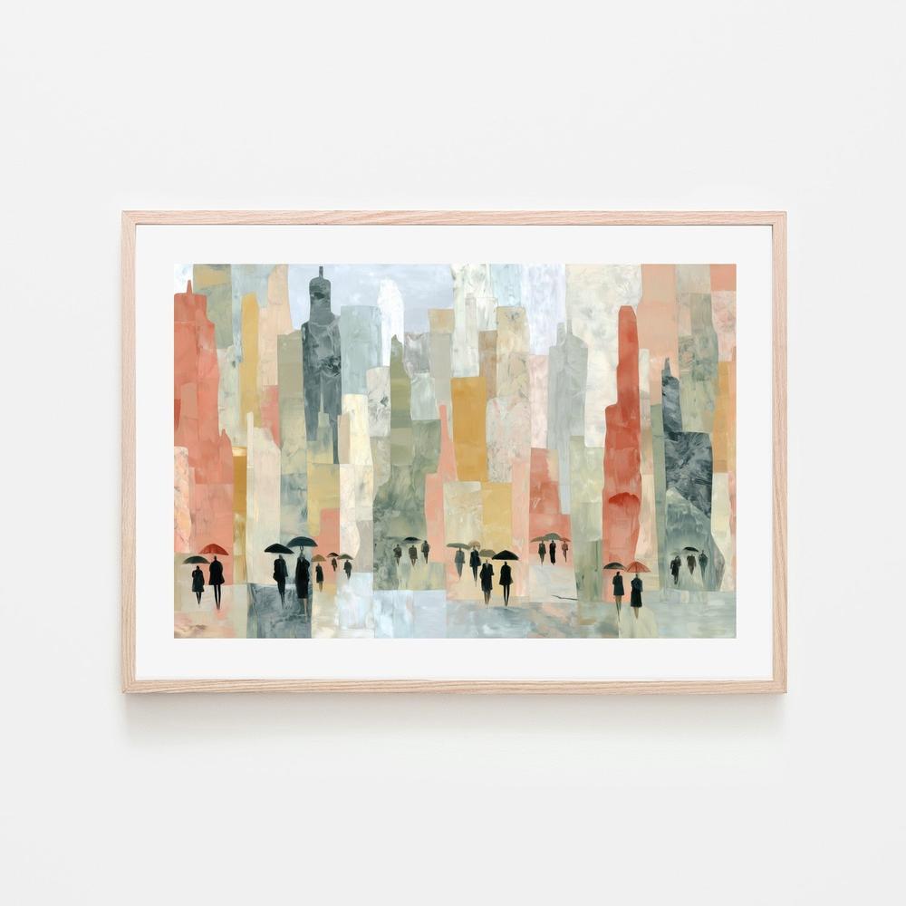Rainy City Streets-by-Chromatic Storm Studio-wall-art-print-canvas-poster-framed-Gioia