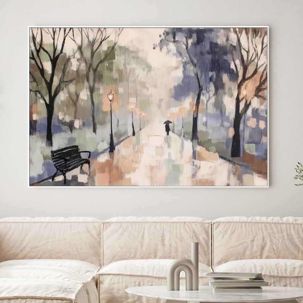 Rainy Day Park Stroll-by-Jordão de Abreu-wall-art-print-canvas-poster-framed-Gioia