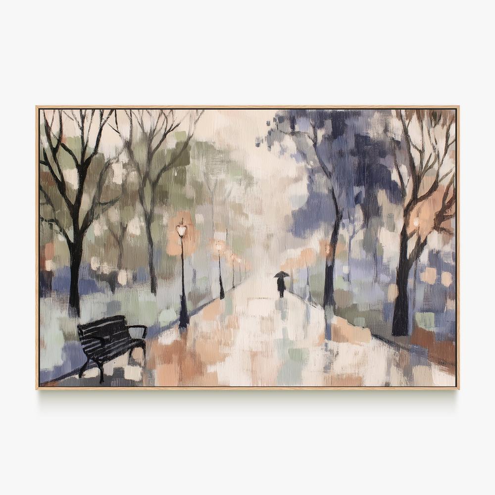 Rainy Day Park Stroll-by-Jordão de Abreu-wall-art-print-canvas-poster-framed-Gioia