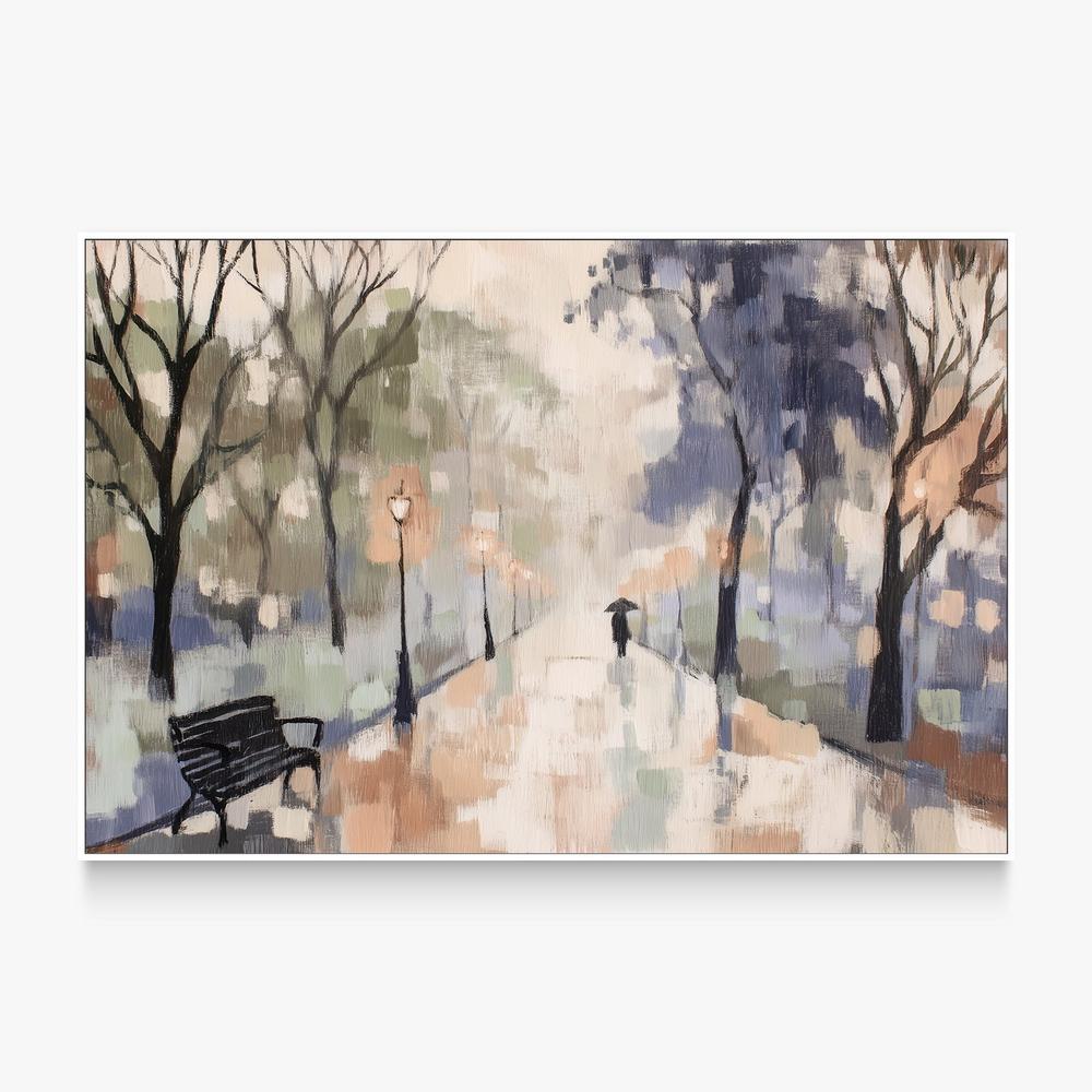 Rainy Day Park Stroll-by-Jordão de Abreu-wall-art-print-canvas-poster-framed-Gioia