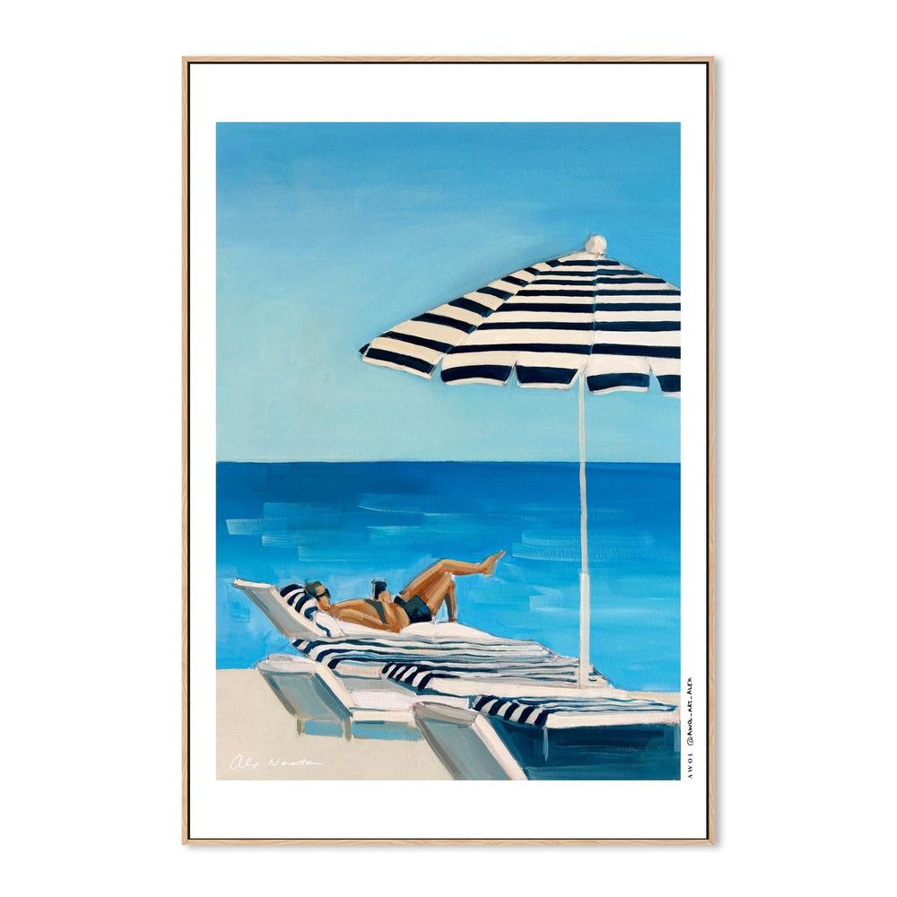 Relaxing Beach Day-by-Alex Nereuta-wall-art-print-canvas-poster-framed-Gioia