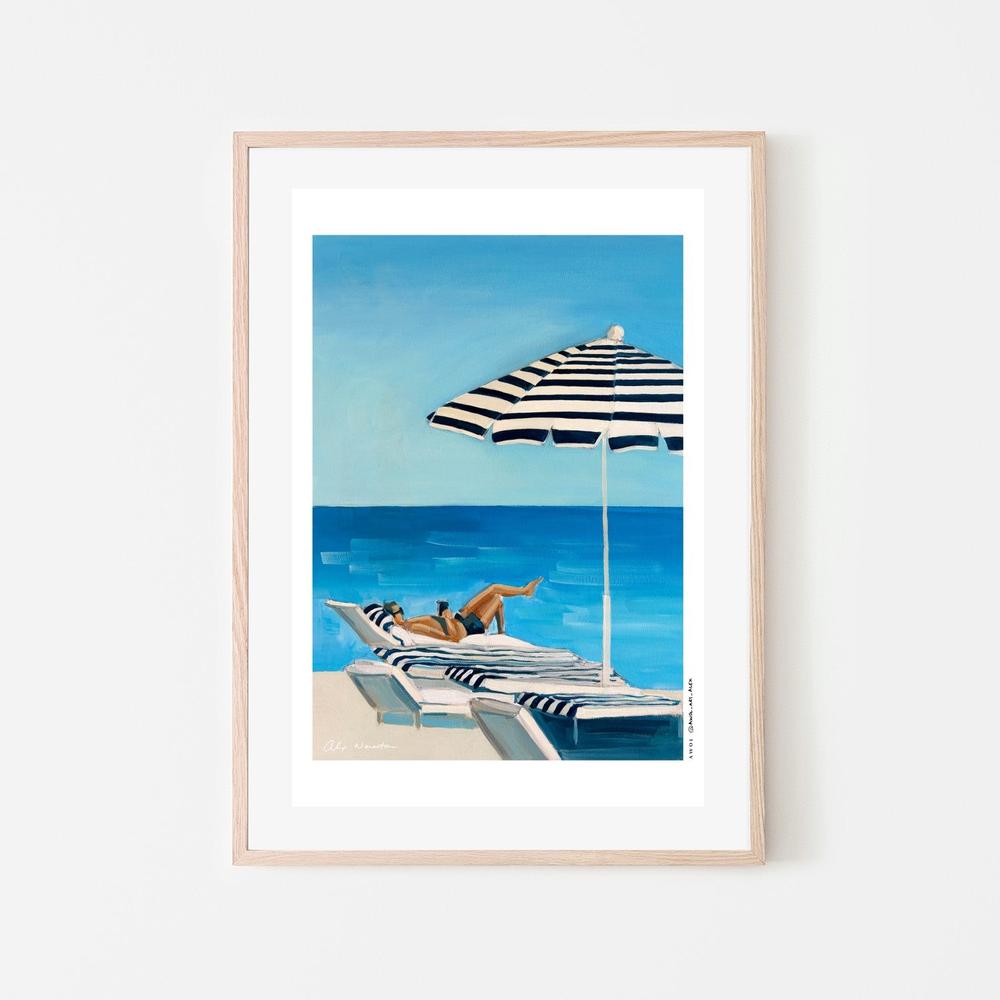 Relaxing Beach Day-by-Alex Nereuta-wall-art-print-canvas-poster-framed-Gioia
