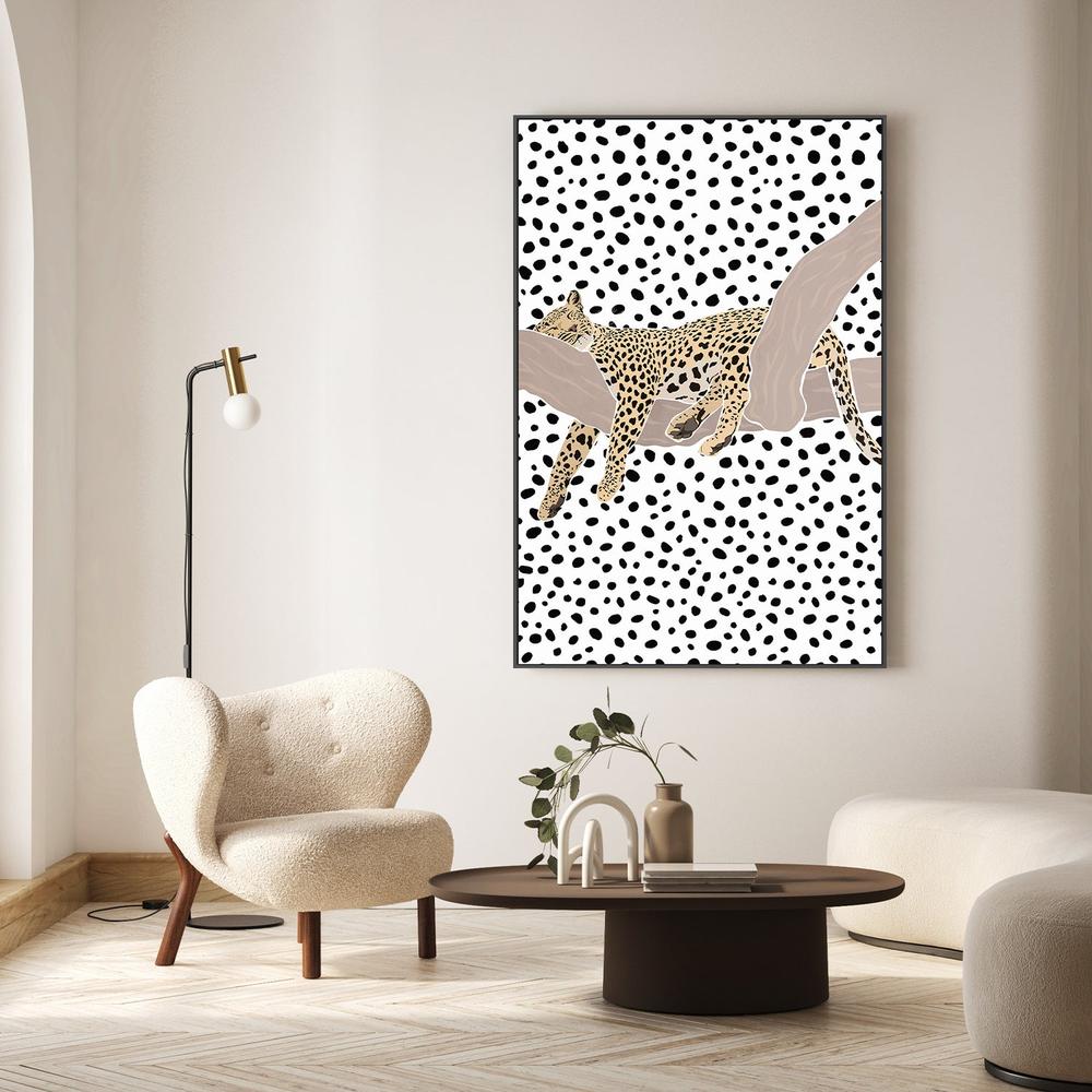 Resting Leopard Spots-by-Sarah Manovski-wall-art-print-canvas-poster-framed-Gioia