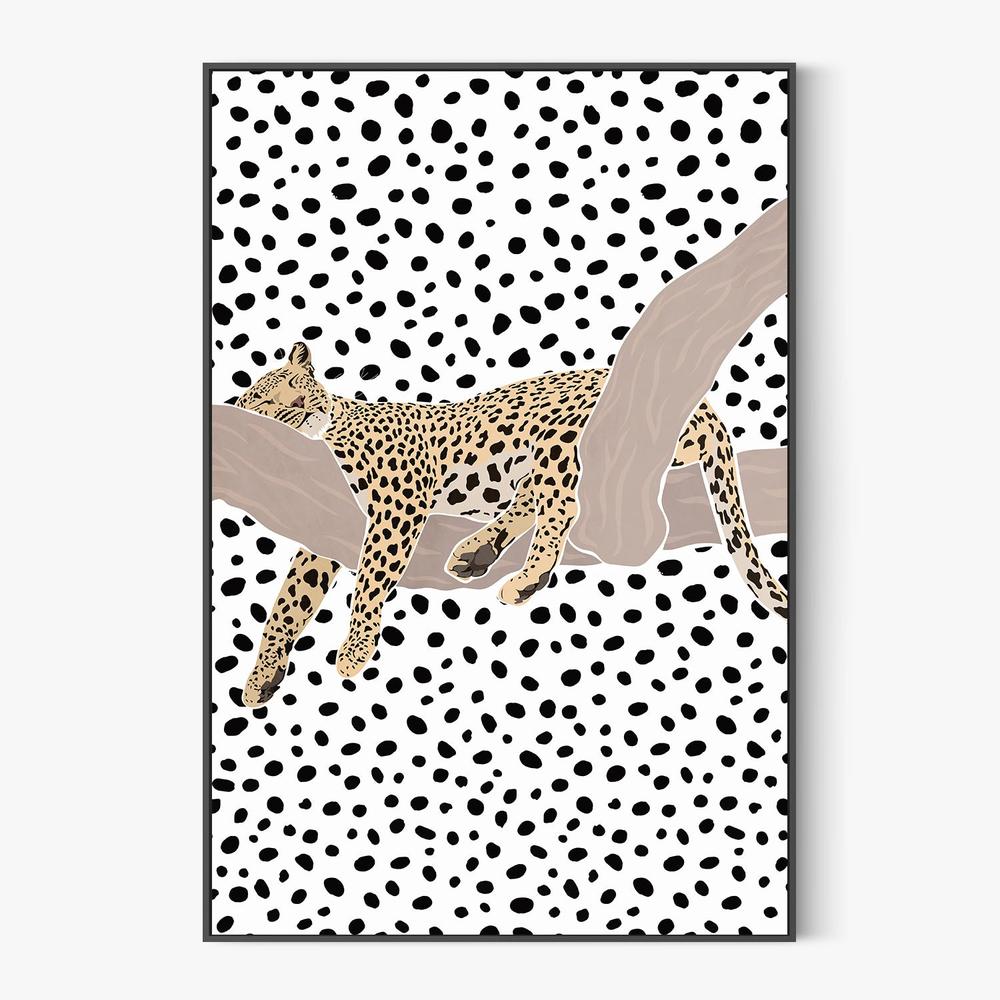 Resting Leopard Spots-by-Sarah Manovski-wall-art-print-canvas-poster-framed-Gioia
