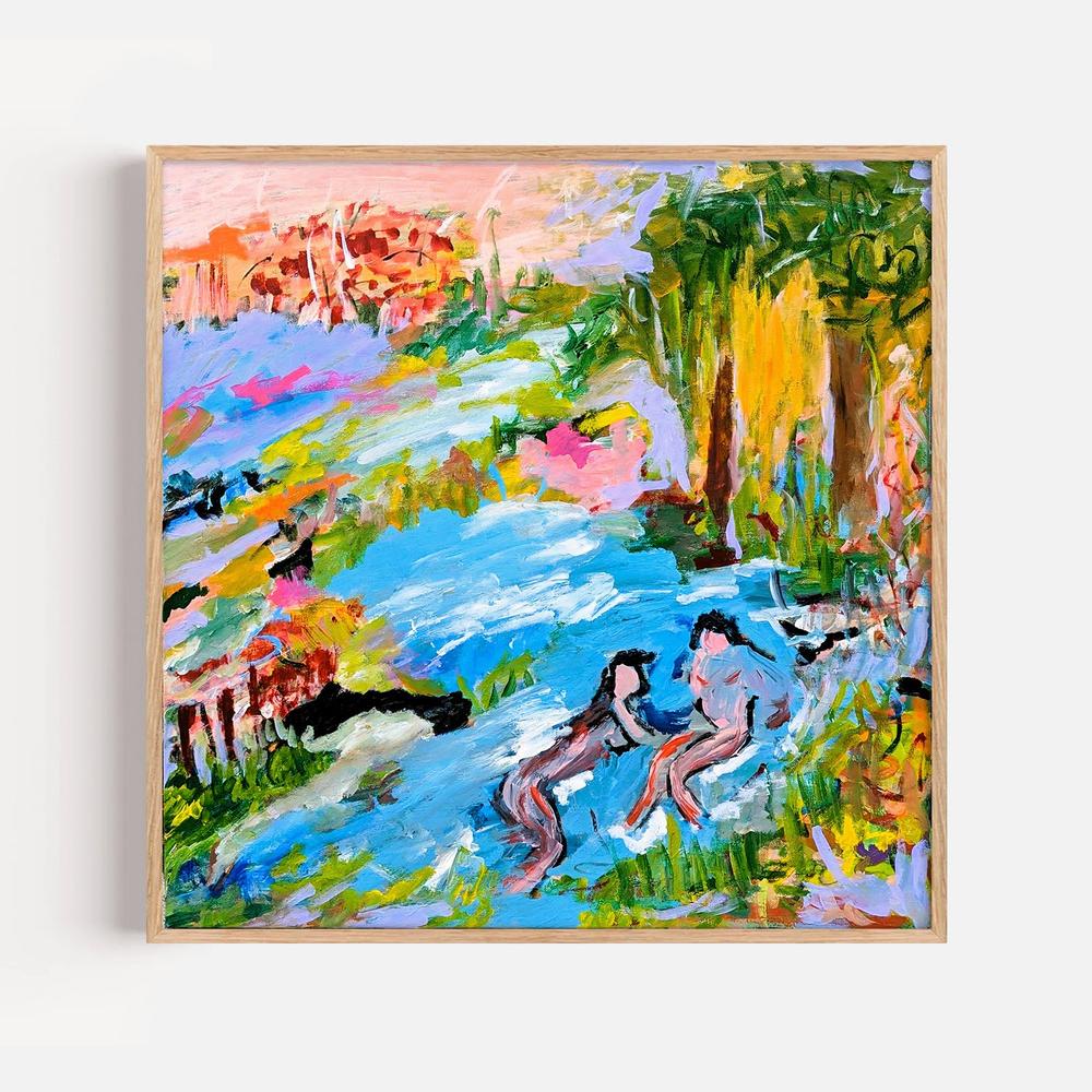 Riverside Rhapsody Fine Art Print-by-Alpana Rai-wall-art-print-canvas-poster-framed-Gioia