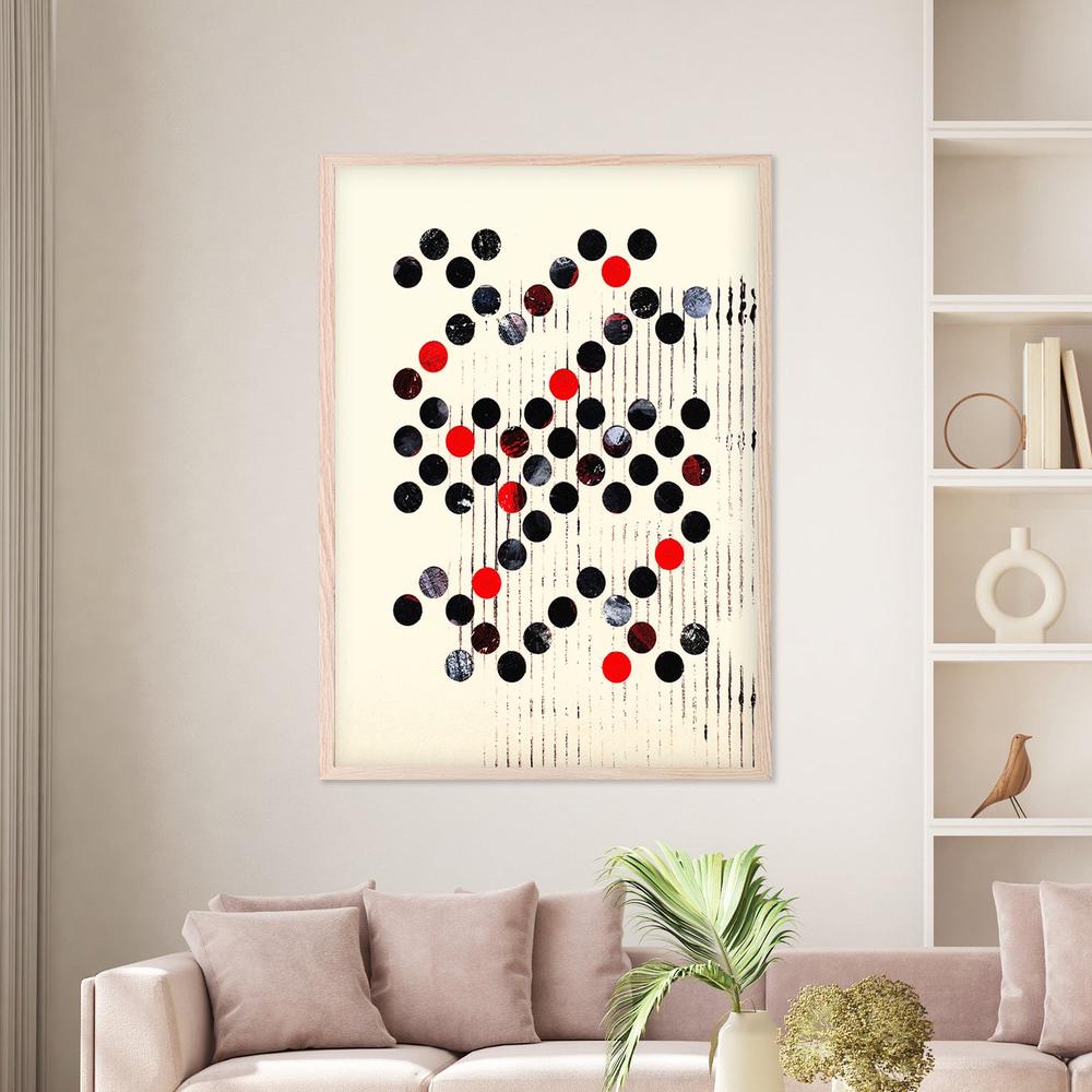 Scattered Circles Pattern-by-Petr Strnad-wall-art-print-canvas-poster-framed-Gioia