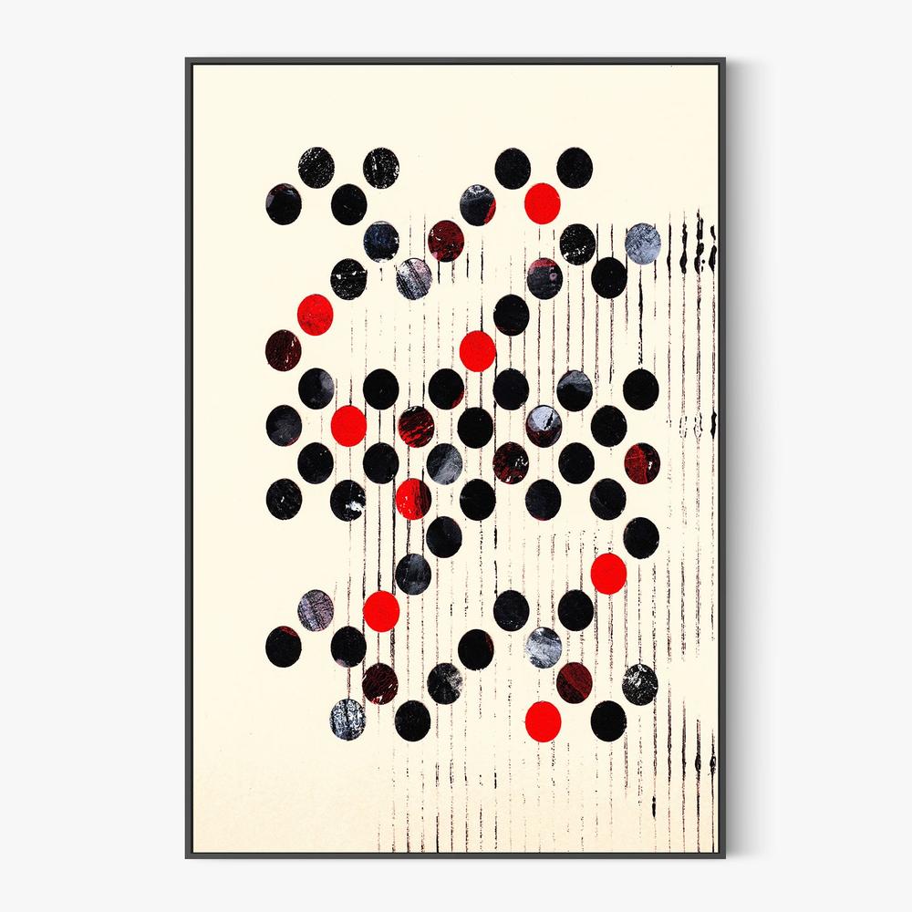 Scattered Circles Pattern-by-Petr Strnad-wall-art-print-canvas-poster-framed-Gioia